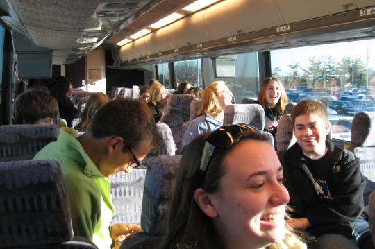 Loading bus at Valley HS