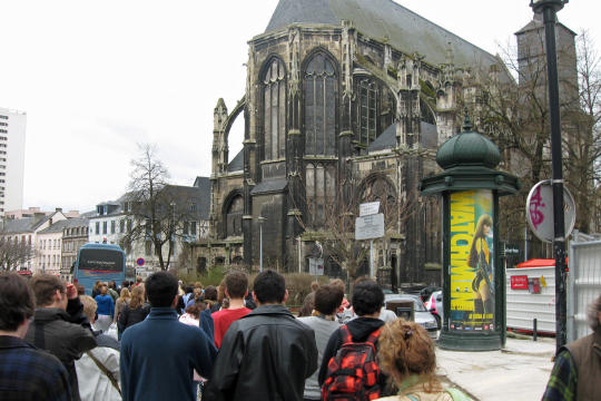 Preparing to leave Rouen