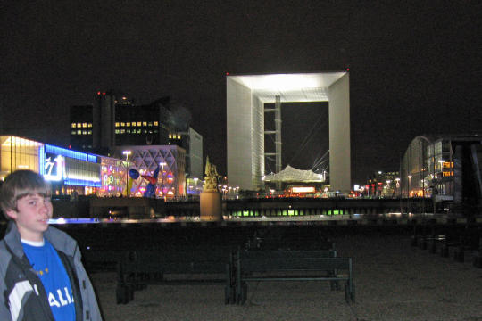 Walking near La Defense in Paris