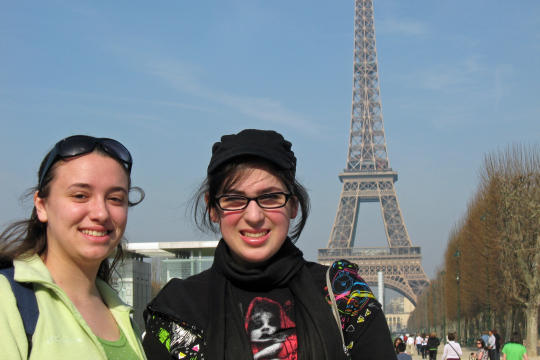 At Eiffel Tower in Paris